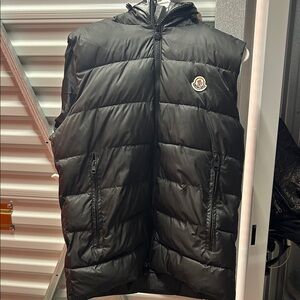Moncler Black Puffer Vest unisex